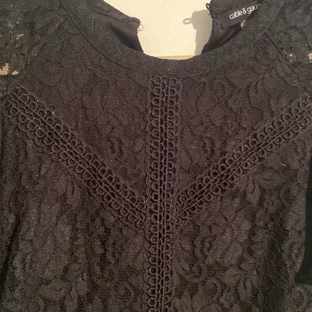 Cable and Gauge lace top - Picture 2 of 5